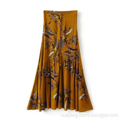 Cotton Crepe Overskirt Women's Long Skirt Over Skirt